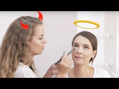 Видео: Сестра делает мне макияж