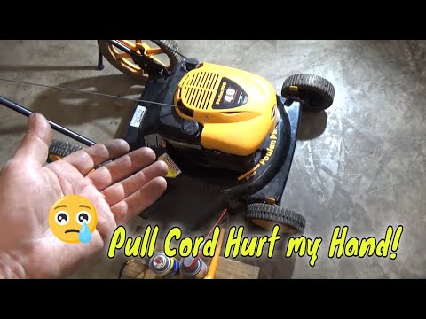 Видео: Трос газонокосилки отрывается при запуске — как это исправить