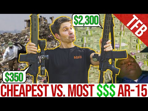 Видео: Самая дешевая AR-15 против самой дорогой (Daniel Defense против PSA)