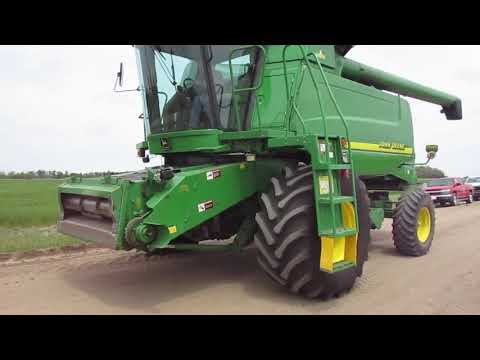 Видео: Из США Зерновой Комбайн John Deere 9650 клавишный