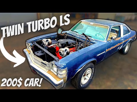 Видео: Сборка бюджетного TWIN TURBO LS с пробегом 400 тыс. миль на нашем хот-роде за 200 долларов с наше...