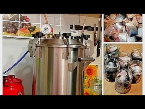 Видео: Рыбные консервы дома за 25 минут Автоклав Домашний Заготовщик от распаковки до дегустации!