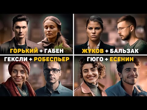 Видео: Отношения 16 социотипов. №1-4. Горький-Габен, Жуков-Бальзак, Гексли-Робеспьер, Гюго-Есенин
