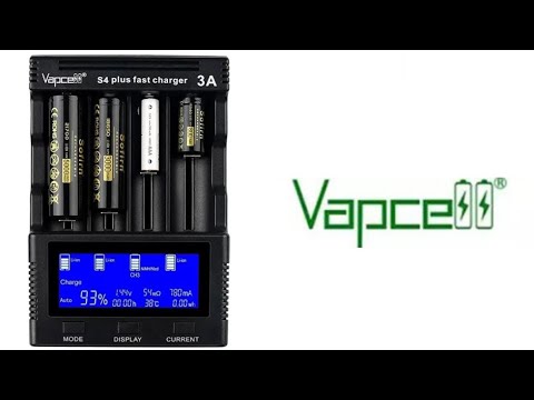 Видео: Умное зарядное устройство Vapcell S4 +