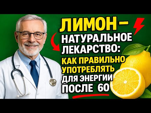 Видео: Лимон – Натуральное Лекарство: Как Правильно Употреблять Для Энергии После 60