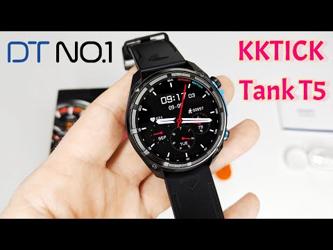 Видео: KKTICK Tank T5 Защищенные смарт часы с GPS картами и автономностью до 3 недель