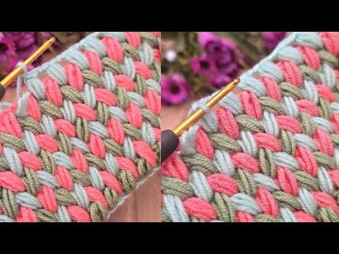 Видео: ✨ ПРОСТОЙ узор для вязания крючком одеяла | ПОТРЯСАЮЩАЯ фактура, которая станет вашей новой любим...