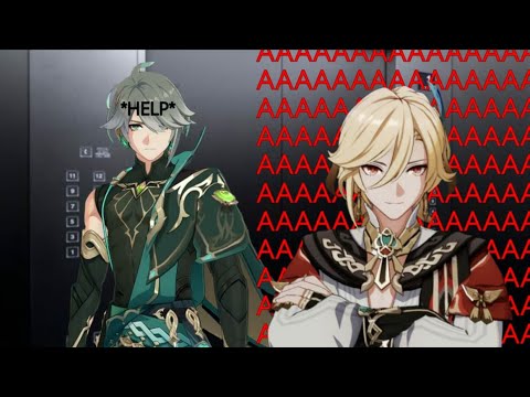 Видео: Кавех и Аль-Хайтам застряли в лифте озвучка😰😰