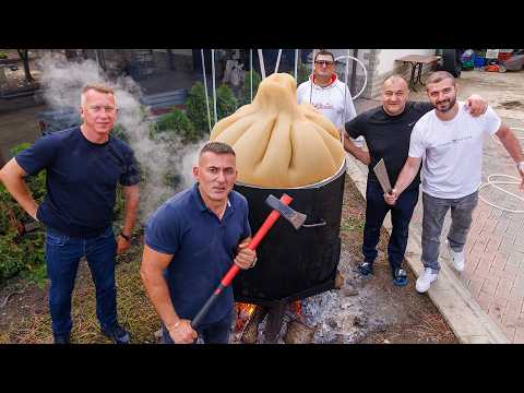 Видео: ХИНКАЛИ на 120 кг. МЫ ПРИГОТОВИЛИ САМЫЙ БОЛЬШОЙ ХИНКАЛИ в МИРЕ. ENG SUB