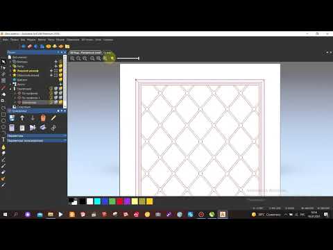 Видео: Фасад Каретная стяжка 19мм МДФ в ART CAM 2018