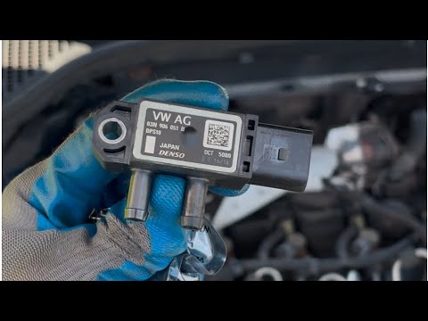 Видео: Skoda Octavia a7/mk3 замена датчика давления перед сажевым фильтром-P200200 dpf pressure sensor