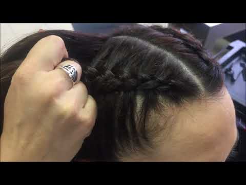 Видео: Пълзящи плитки с две кокчета / Creeping braids with two hips