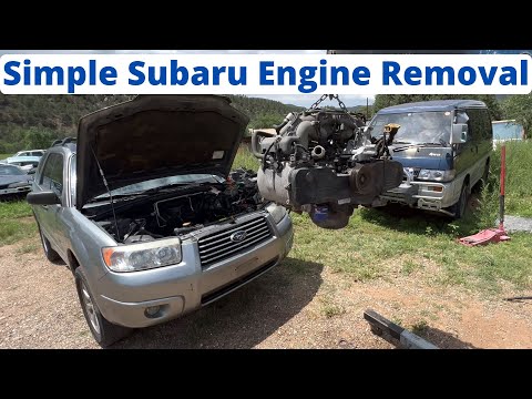 Видео: Чит-коды Subaru, эпизод 1: простейшее снятие двигателя EJ25 SOHC