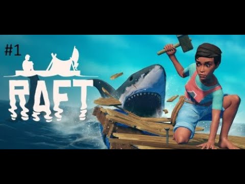 Видео: Меня съела акула?Постороил плот в Raft