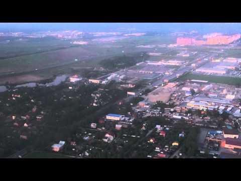 Видео: Посадка в Аэропорт Пулково, Санкт-Петербург