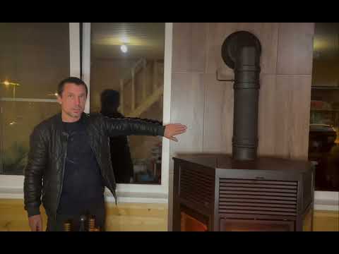 Видео: Монтаж новинки от компании Печь Берёзка, печь камин Black Stove