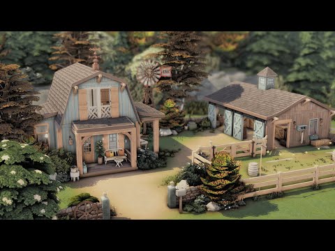 Видео: Небольшое конное ранчо 🐎 | The Sims 4 Быстрая постройка (без CC)
