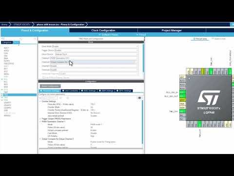 Видео: Урок по STM32 N37  Формирование сдвига фаз между ШИМ сигналами