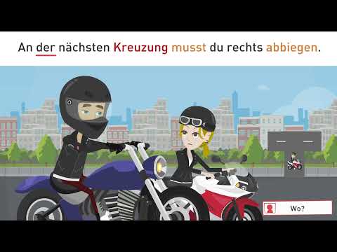 Видео: Учить немецкий | Чередование предлогов с винительным или дательным падежом