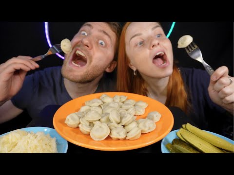 Видео: Она похищает мой канал! Мукбанг пельмени с Настей | Mukbang dumplings