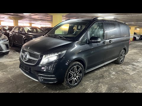 Видео: Новый mercedes-benz v-class Зимой на Летней резине и задний привод.