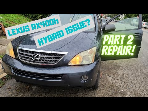 Видео: Lexus RX400h 2006 года, проверка гибридной системы, коды неисправностей P0A05 P0A93. Часть 2. Рем...