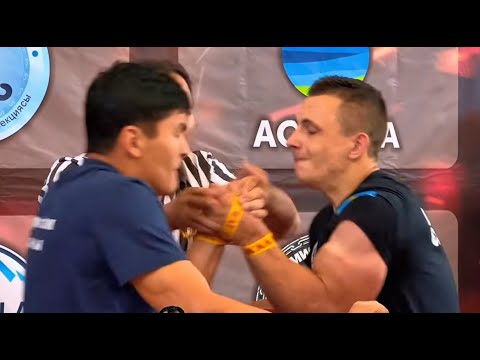 Видео: Danil Ustinov vs Erdaulet Mukhambetov | | ARMWRESTLING | | Армрестли | |