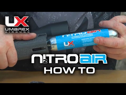 Видео: Как дегазировать и установить азотный баллончик NitroAir в пневматическую винтовку Umarex Komplete