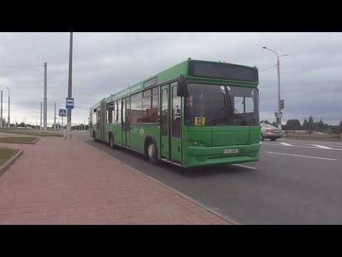 Видео: Автобус №12 (Витебск). Медцентр - Улановичи-2.