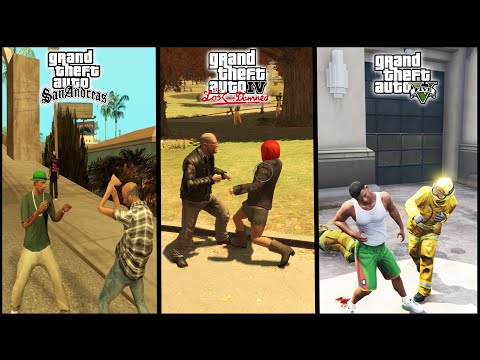 Видео: ЭВОЛЮЦИЯ РУКОПАШНОГО БОЯ В СЕРИИ GTA (1997-2022) #gtaevolution #gta