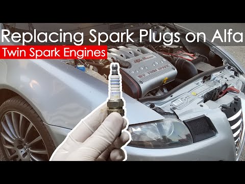 Видео: Замена свечей зажигания Alfa Twin Spark 1.6, 1.8, 2.0, 147 156 166 GT
