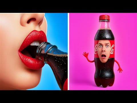 Видео: Если бы еда была людьми 😆 Забавные 123 GO! Смешные превращения еды 🍔 DIY Скиты