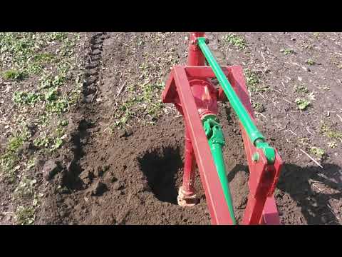 Видео: Ямобур самодельний к мини трактору.