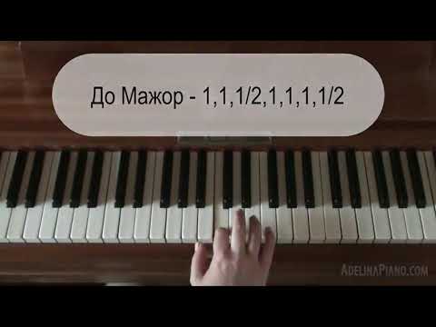 Видео: Урок 2 - Цели Тонове, Полутонове, Гама До Мажор, Фа Ключ/Tutorial 2 - C Major Scale, Bass Clef