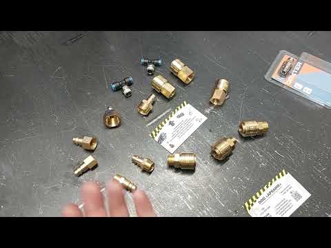 Видео: Пневматические быстроразъёмные соединения (БРС) с присоединительной резьбой из латуни и стали