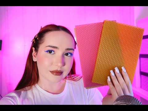 Видео: АСМР 🌸. Вощина. Звук свечи, потрескивания. Таппинг. Шёпот 👄