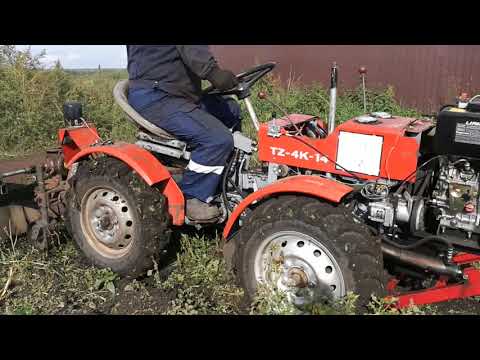Видео: TZ 4K-14 Мульчер,испытания,так увлекся что скосил всю ботву)