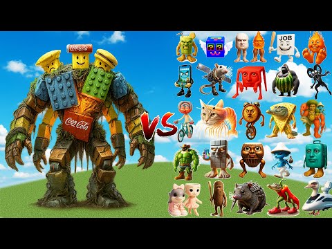 Видео: Комбинация Нубини против всех боссов Мозгогнила | Minecraft Mob Battle