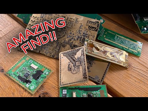 Видео: Добыча электронных отходов: снятие паяльной маски для обнаружения золота