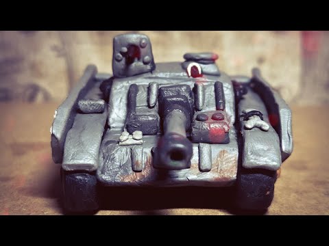 Видео: Как сделать StuG IV - Покадровая лепка Stopmotion - Мультики про танки