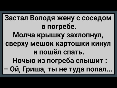 Видео: Как Володя Жену с Соседом в Погребе Закрыл! Сборник Свежих Анекдотов! Юмор!