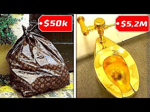 Видео: 10 Самых Безумных Вещей, Которые Купили Богачи