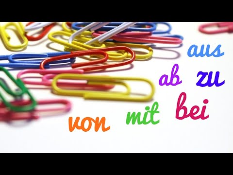 Видео: Präpositionen винаги с Dativ ;-) + Изрази (A2, B1)