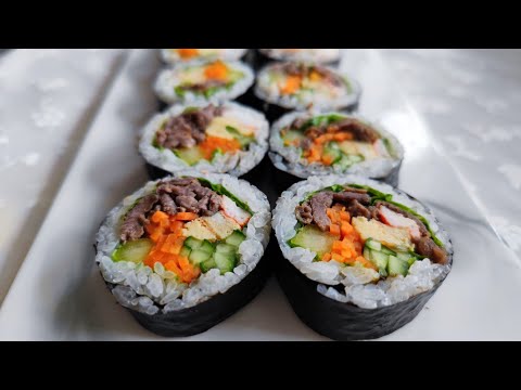 Видео: ЭТО СТОИТ ПОПРОБОВАТЬ ХОТЬ РАЗ! !🔥 КИМПАБ С ГОВЯДИНОЙ  (BULGOGI GIMBAP)