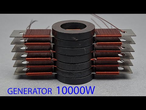 Видео: Используйте бесплатное электричество дома | Как сделать генератор бесплатной энергии 230 В 10000 Вт