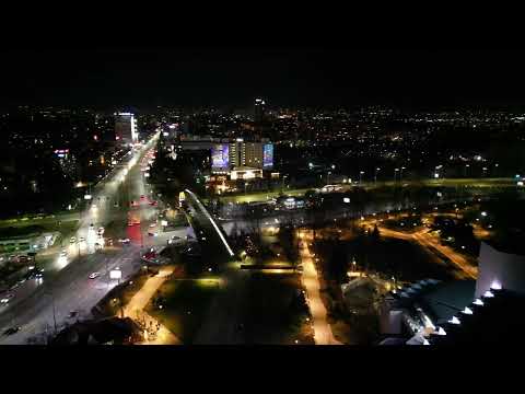 Видео: Нощна София - полет с дрон