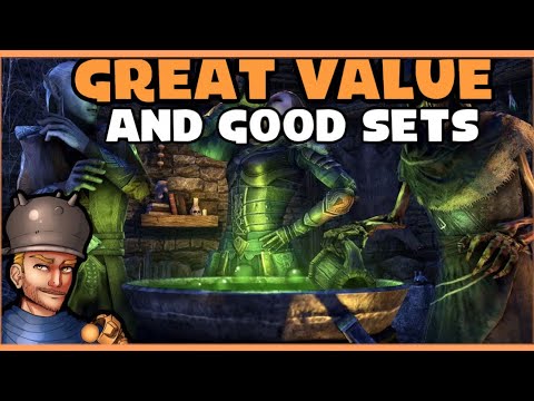 Видео: Обзор продавца ESO Great Value Great Sets Golden (Скрытое слово Хэллоуин)🎃