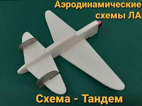 Видео: Аэродинамические схемы ЛА самолетного типа. Часть 2. Тандем.