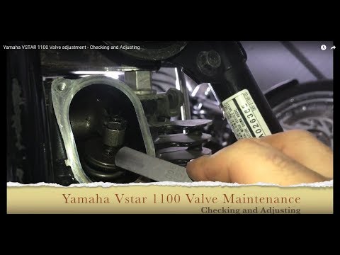 Видео: Регулировка клапанов Yamaha VSTAR 1100 — проверка и регулировка