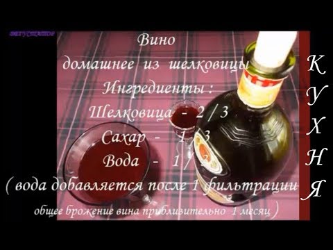 Видео: ВИНО  ИЗ  ШЕЛКОВИЦЫ  /  ОТВЕТЫ  НА  ВОПРОСЫ